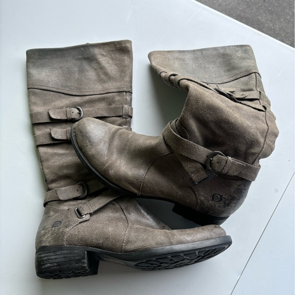 b.o.c. Born Concept Dark Basalto Distressed Tall Boots - Picture 1 of 1